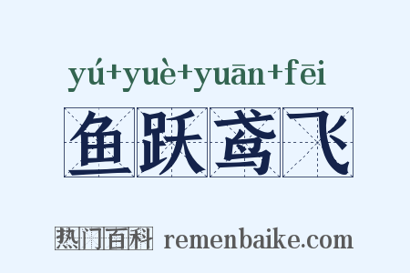 鱼跃鸢飞是什么意思的图片